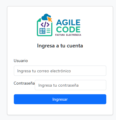 Login Sistema Facturacion